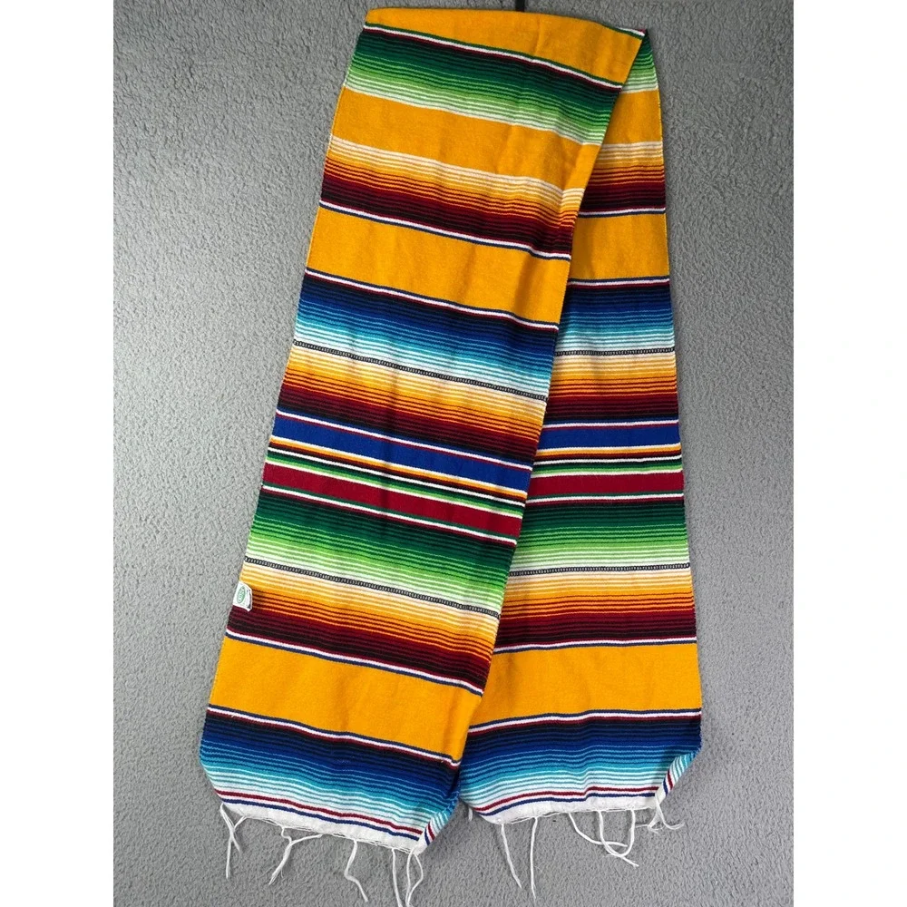 EMISA Mexican Serape Table Runner Multicolor Woven Decor‎ Textile 82x13.5 Mexico